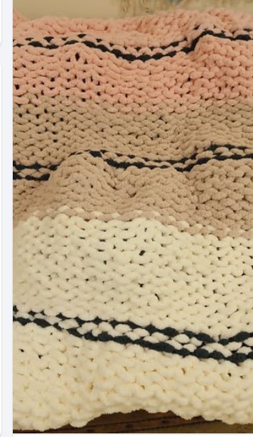 White, Tan, Pink & Dark Grey